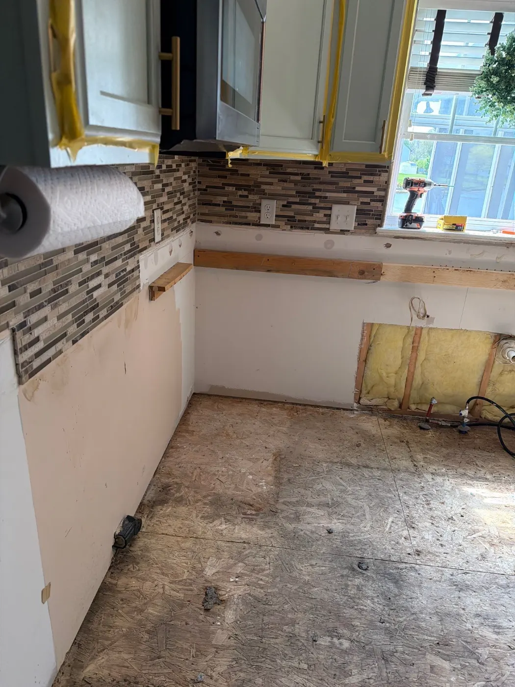 Containment setup for mold remediation in North College Park home