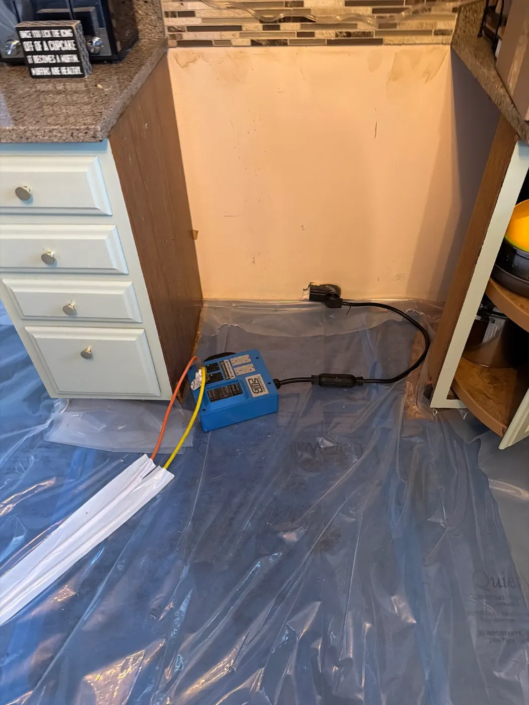 Sanitization after sewage event in North College Park Indiana home